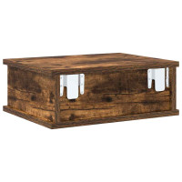 Produktbild för Sängbord 2 pcs Rökt ek 40 x 31 x 15 cm Konstruerat trä