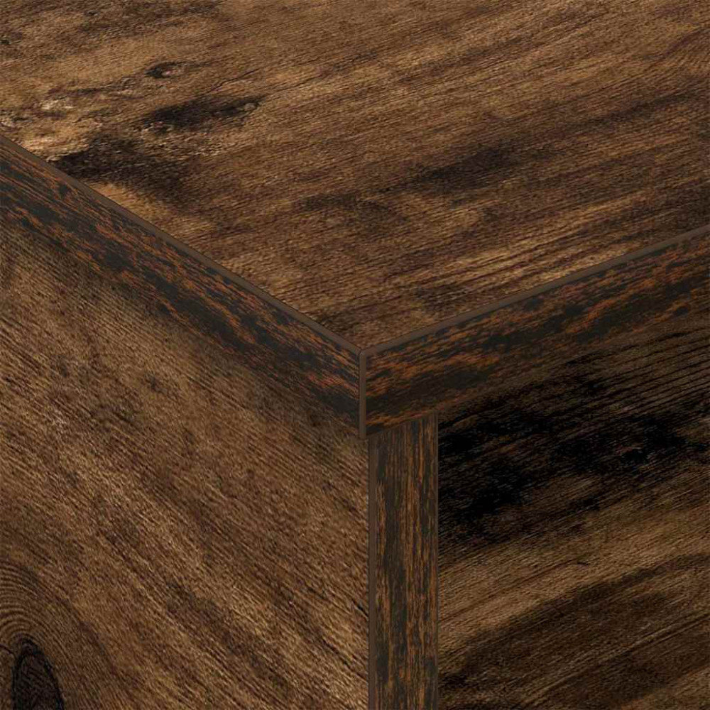 Produktbild för Sängbord 2 pcs Rökt ek 40 x 31 x 15 cm Konstruerat trä