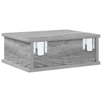 Produktbild för Sängbord 2 pcs Grå Sonoma 40 x 31 x 15 cm Konstruerat trä