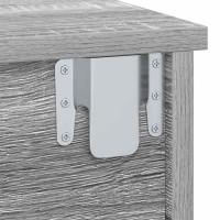 Produktbild för Sängbord 2 pcs Grå Sonoma 40 x 31 x 15 cm Konstruerat trä