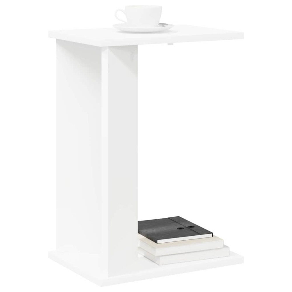 Produktbild för Sidobord Vit 35 x 25 x 50 cm Konstruerat trä
