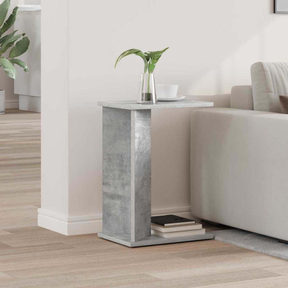 Produktbild för Sidobord Betonggrå 35 x 25 x 50 cm Konstruerat trä