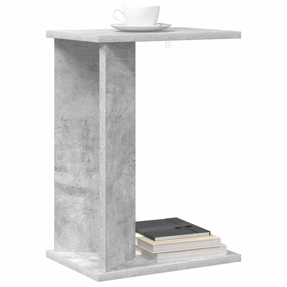 Produktbild för Sidobord Betonggrå 35 x 25 x 50 cm Konstruerat trä