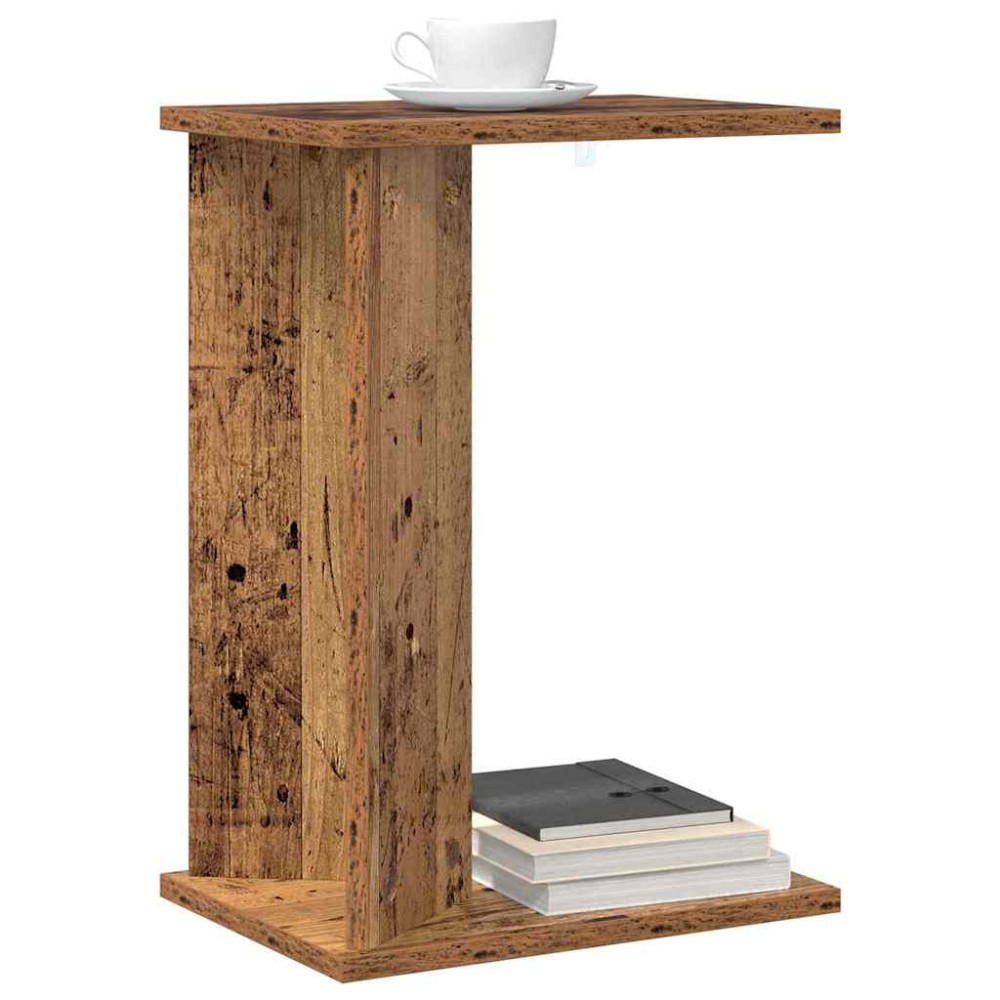 Produktbild för Sidobord Gammalt trä 35 x 25 x 50 cm Konstruerat trä