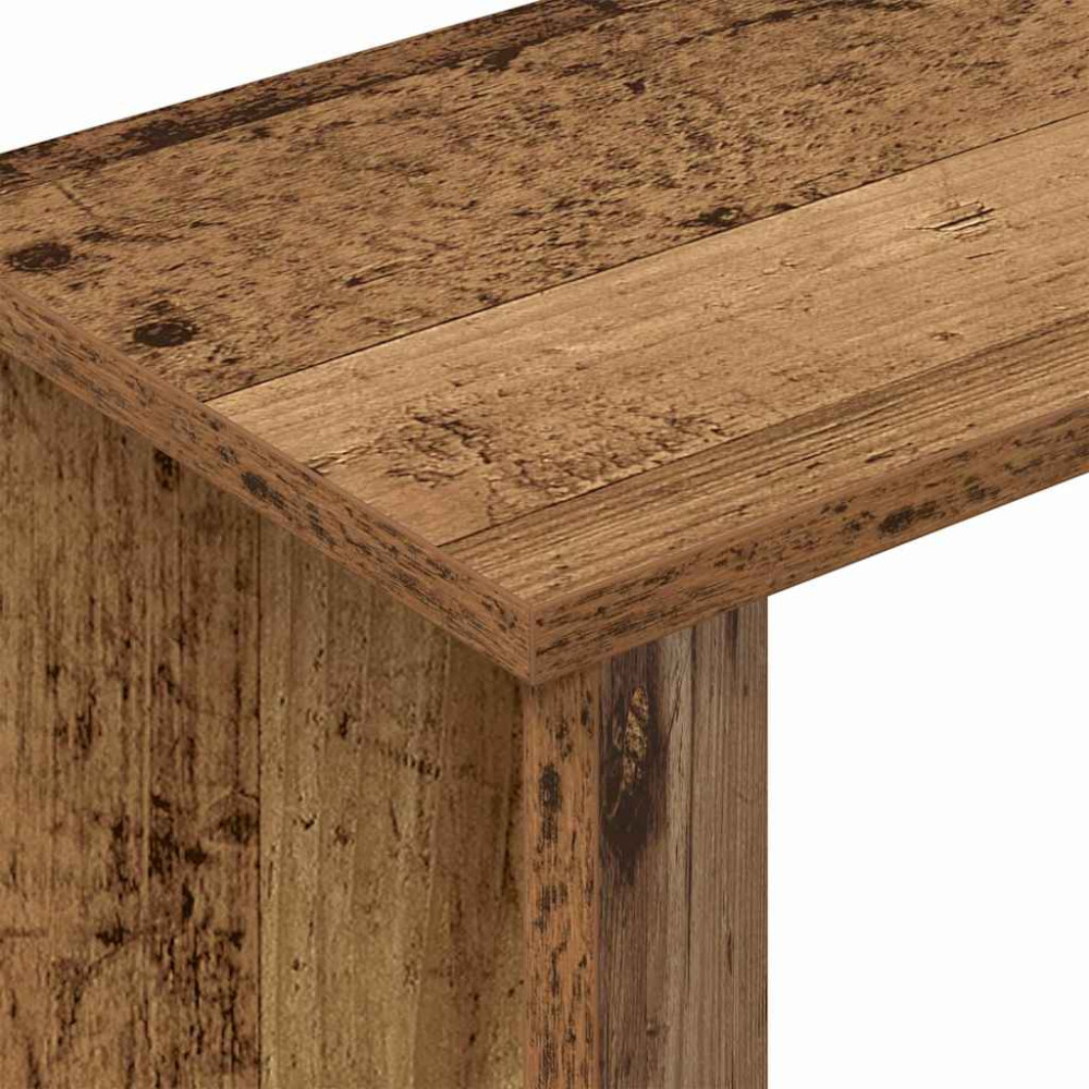 Produktbild för Sidobord Gammalt trä 35 x 25 x 50 cm Konstruerat trä