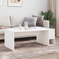 Produktbild för Kaffeebord Vit 101,5 x 50 x 37 cm Konstruerat trä