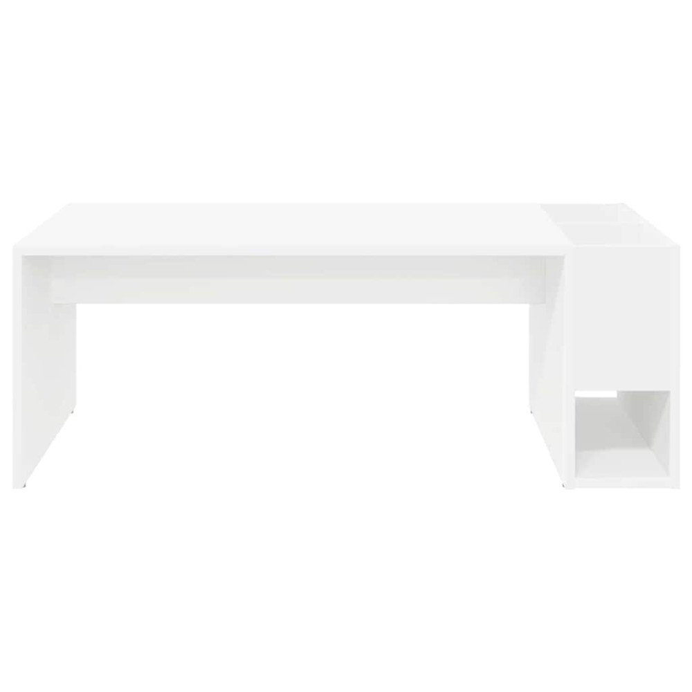 Produktbild för Kaffeebord Vit 101,5 x 50 x 37 cm Konstruerat trä