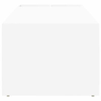Produktbild för Kaffeebord Vit 101,5 x 50 x 37 cm Konstruerat trä