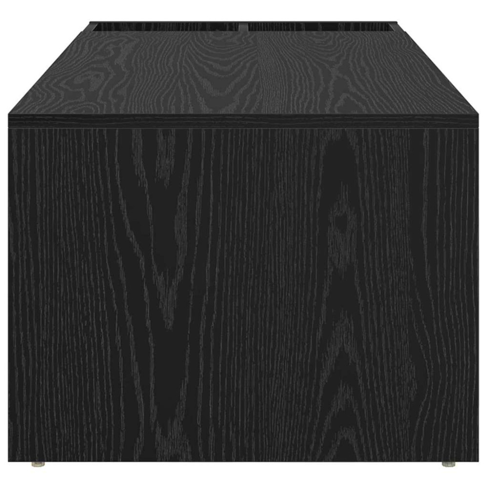 Produktbild för Kaffeebord Svart Ek 101,5 x 50 x 37 cm Konstruerat trä