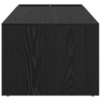Produktbild för Kaffeebord Svart Ek 101,5 x 50 x 37 cm Konstruerat trä