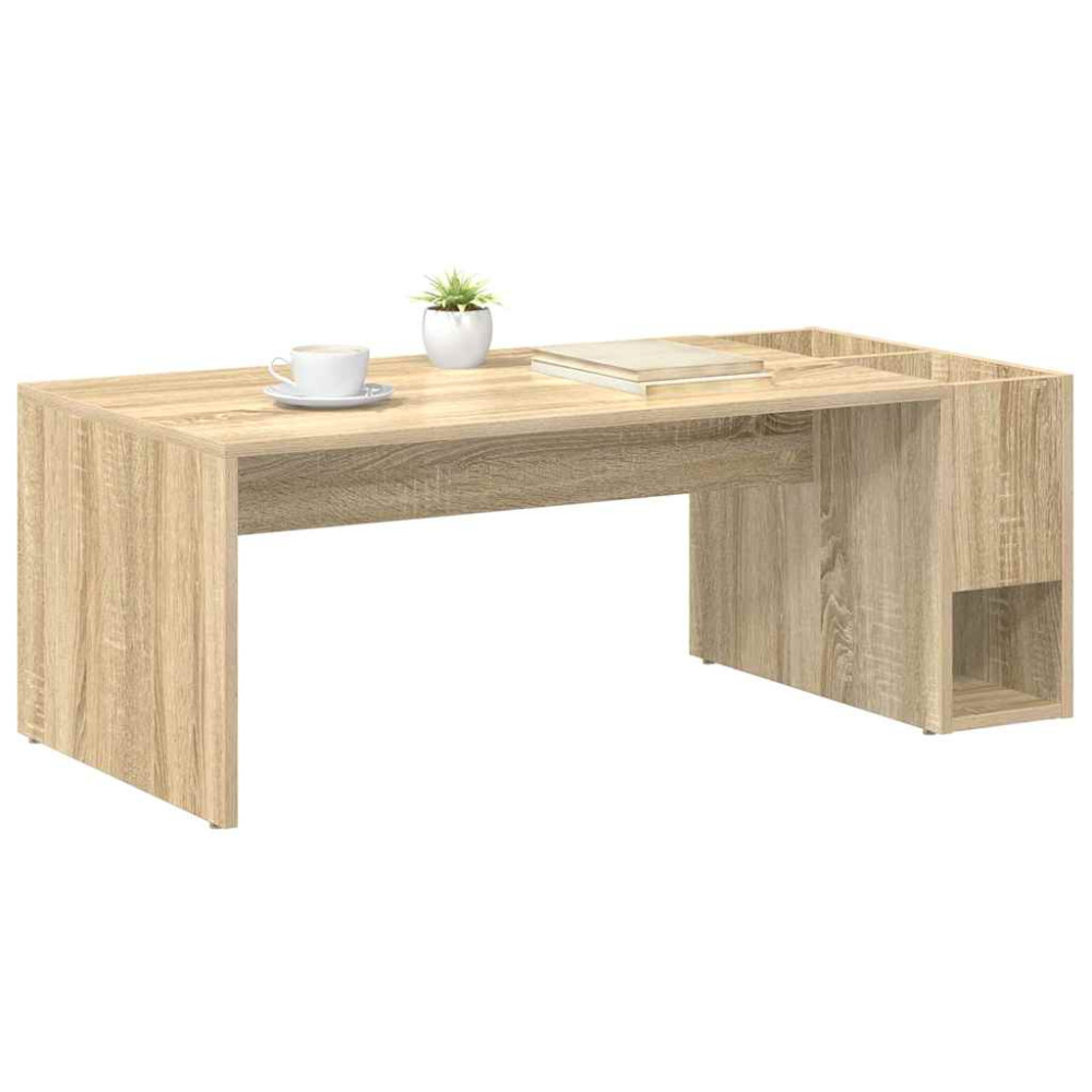 Produktbild för Kaffeebord Sonoma-ek 101,5 x 50 x 37 cm Konstruerat trä