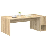 Produktbild för Kaffeebord Sonoma-ek 101,5 x 50 x 37 cm Konstruerat trä