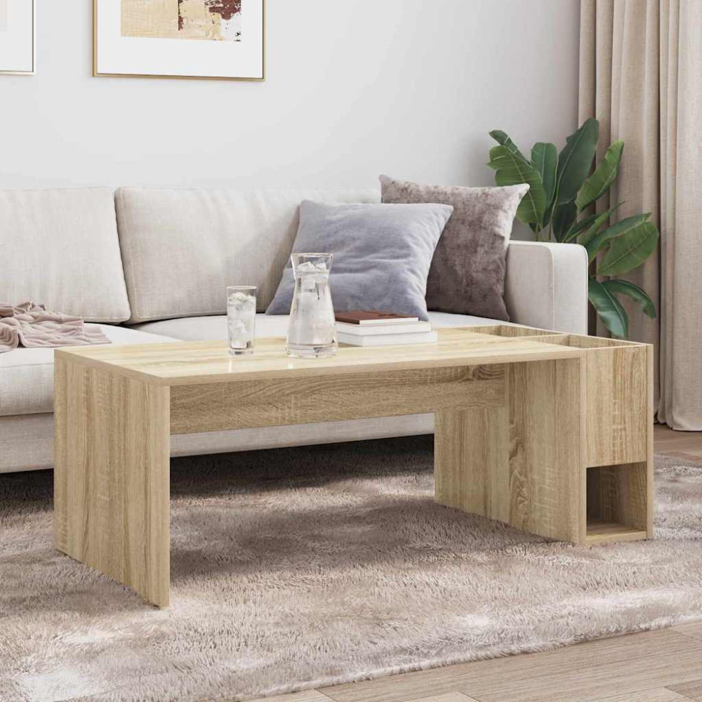 Produktbild för Kaffeebord Sonoma-ek 101,5 x 50 x 37 cm Konstruerat trä