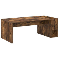 Produktbild för Kaffeebord Rökt ek 101,5 x 50 x 37 cm Konstruerat trä