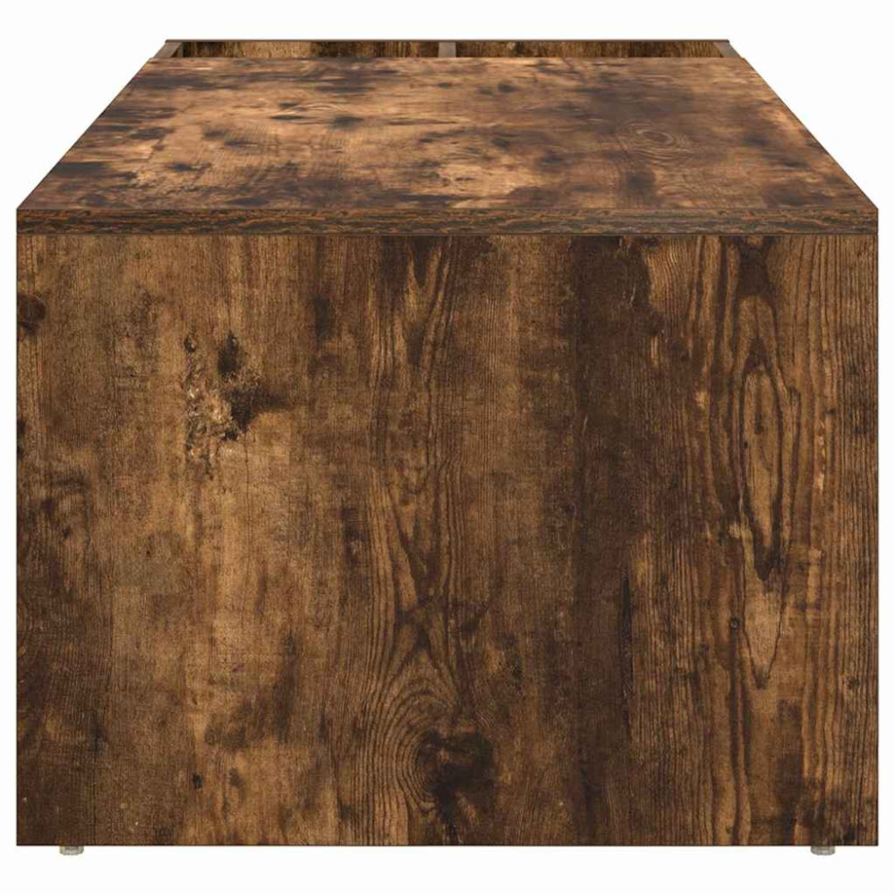 Produktbild för Kaffeebord Rökt ek 101,5 x 50 x 37 cm Konstruerat trä