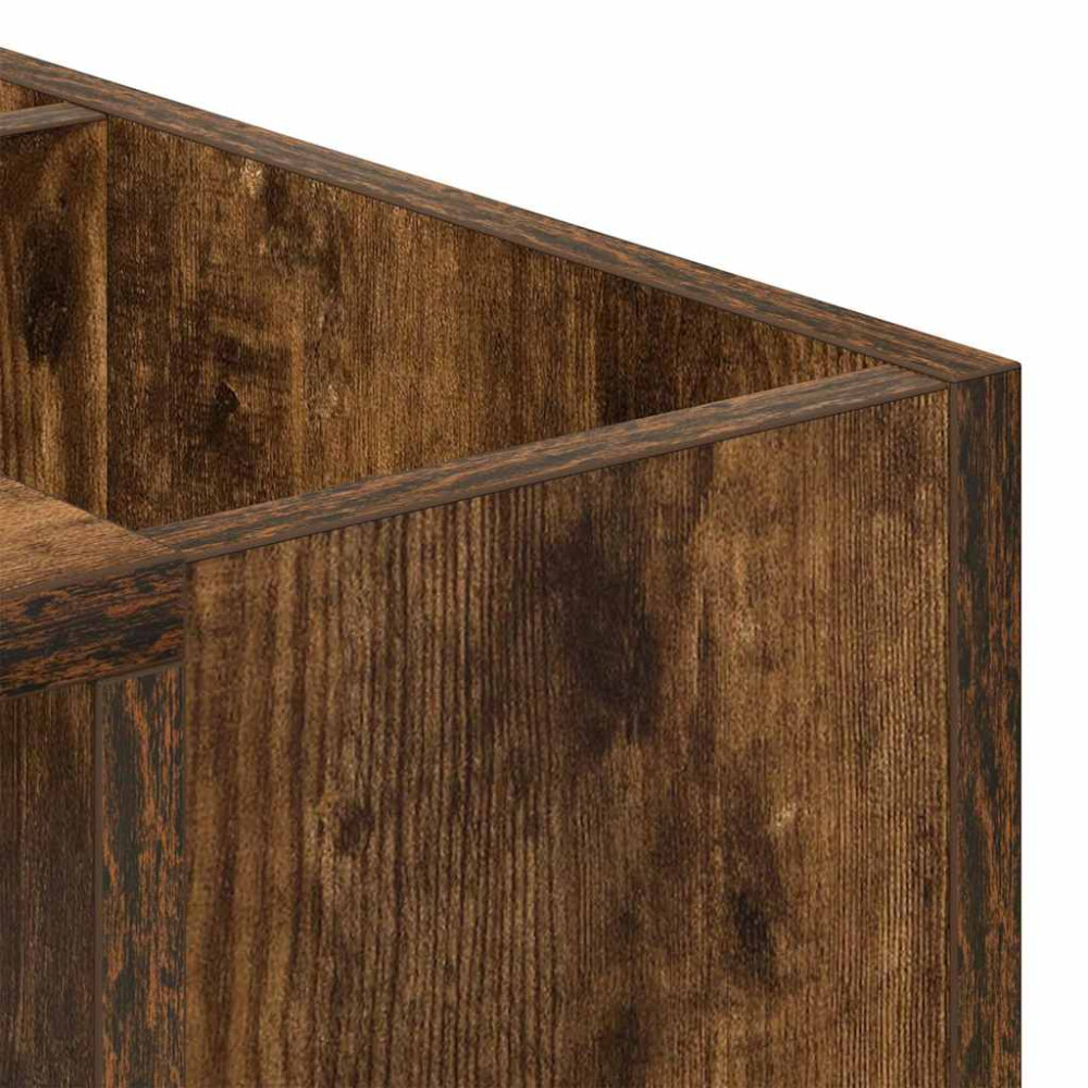 Produktbild för Kaffeebord Rökt ek 101,5 x 50 x 37 cm Konstruerat trä