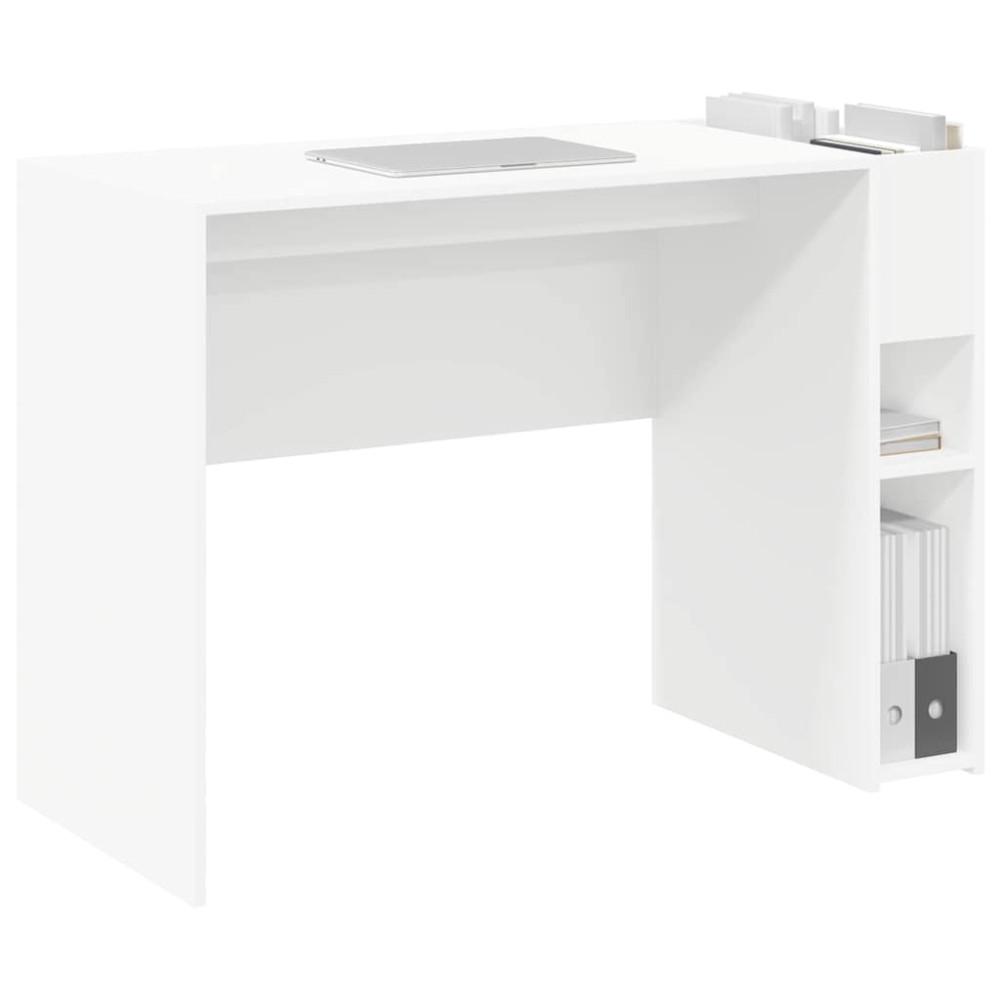 Produktbild för Skrivbord Vit 109 x 50 x 78 cm Konstruerat trä