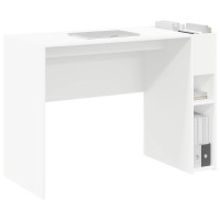 Produktbild för Skrivbord Vit 109 x 50 x 78 cm Konstruerat trä