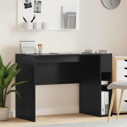 vidaXL Skrivbord Svart Ek 109 x 50 x 78 cm Konstruerat trä
