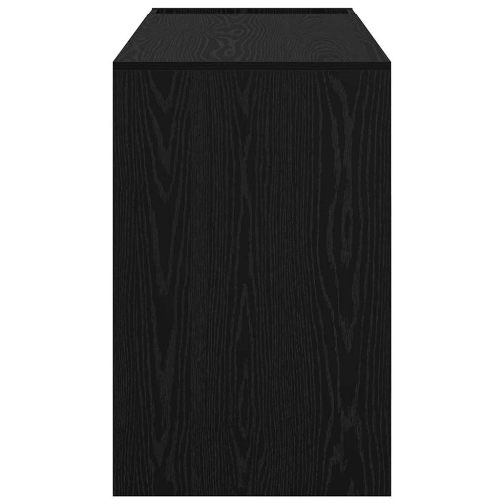 Produktbild för Skrivbord Svart Ek 109 x 50 x 78 cm Konstruerat trä