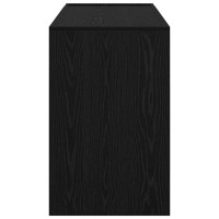 Produktbild för Skrivbord Svart Ek 109 x 50 x 78 cm Konstruerat trä