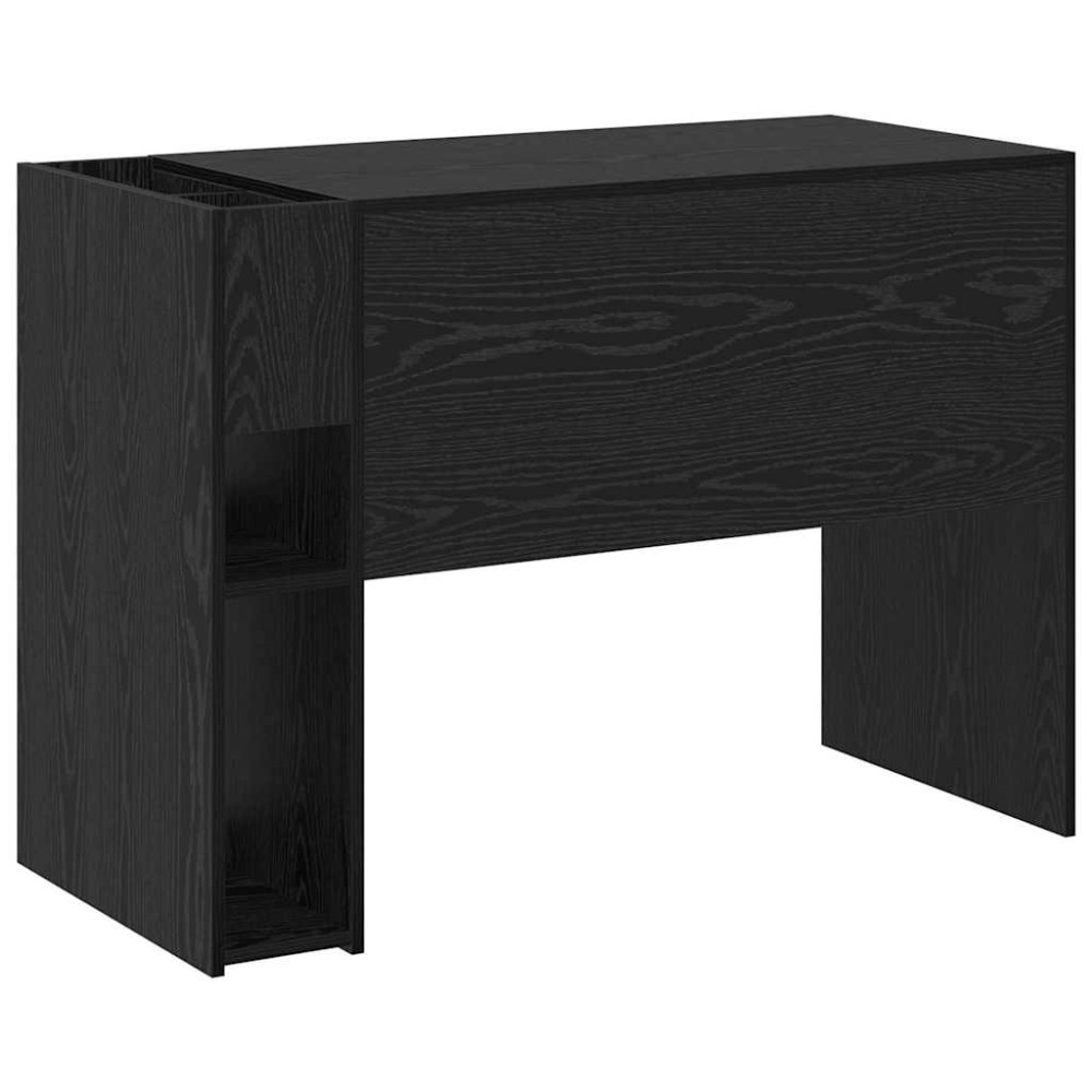 Produktbild för Skrivbord Svart Ek 109 x 50 x 78 cm Konstruerat trä