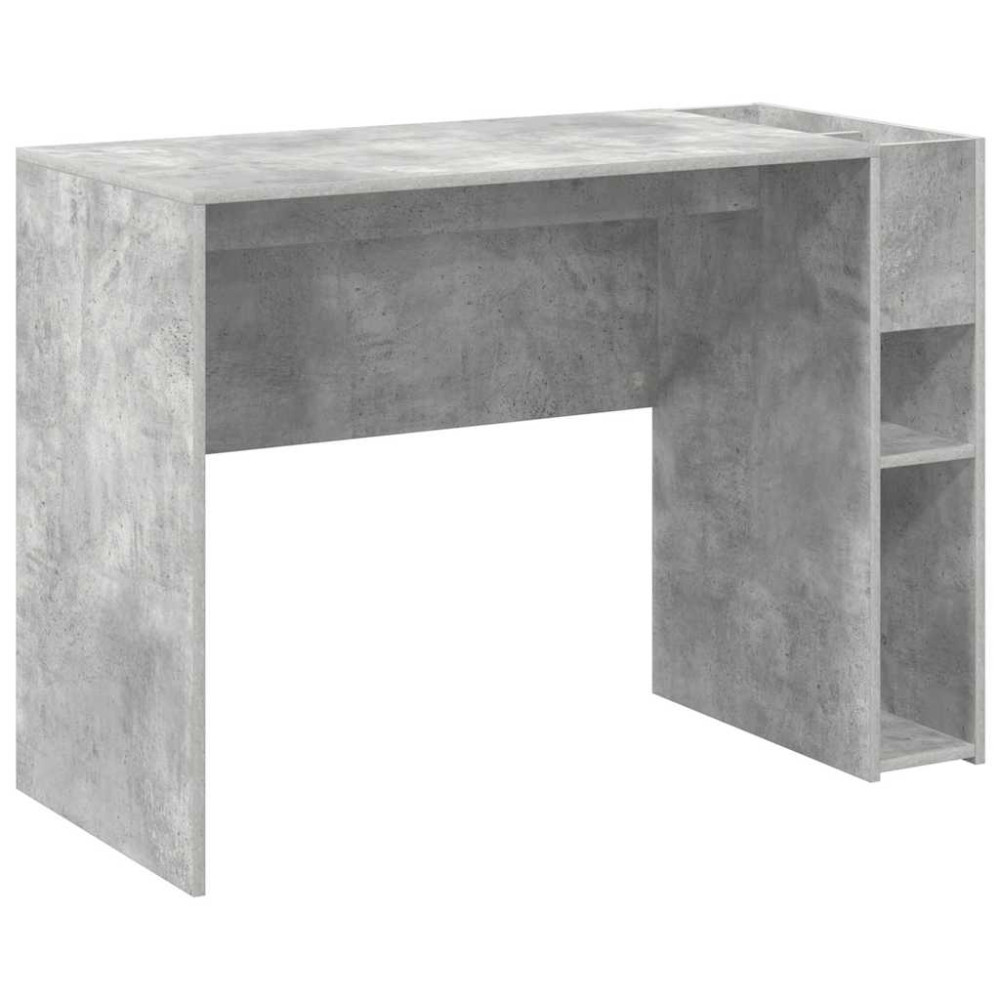 Produktbild för Skrivbord Betonggrå 109 x 50 x 78 cm Konstruerat trä