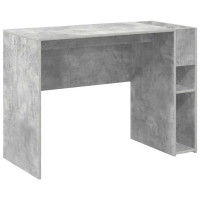 Produktbild för Skrivbord Betonggrå 109 x 50 x 78 cm Konstruerat trä