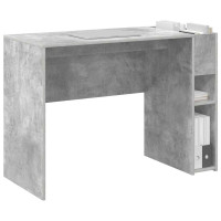 Produktbild för Skrivbord Betonggrå 109 x 50 x 78 cm Konstruerat trä