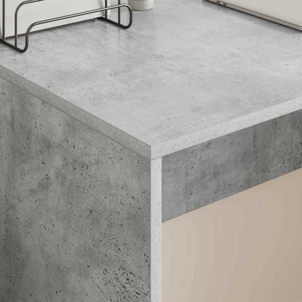 Produktbild för Skrivbord Betonggrå 109 x 50 x 78 cm Konstruerat trä