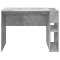 Produktbild för Skrivbord Betonggrå 109 x 50 x 78 cm Konstruerat trä