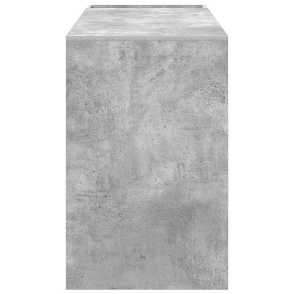 Produktbild för Skrivbord Betonggrå 109 x 50 x 78 cm Konstruerat trä