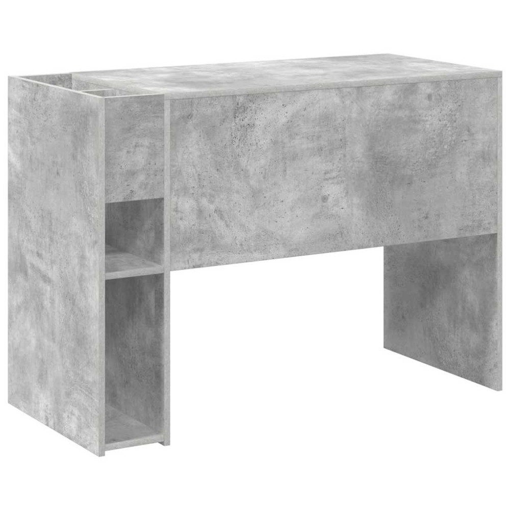 Produktbild för Skrivbord Betonggrå 109 x 50 x 78 cm Konstruerat trä