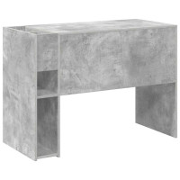 Produktbild för Skrivbord Betonggrå 109 x 50 x 78 cm Konstruerat trä