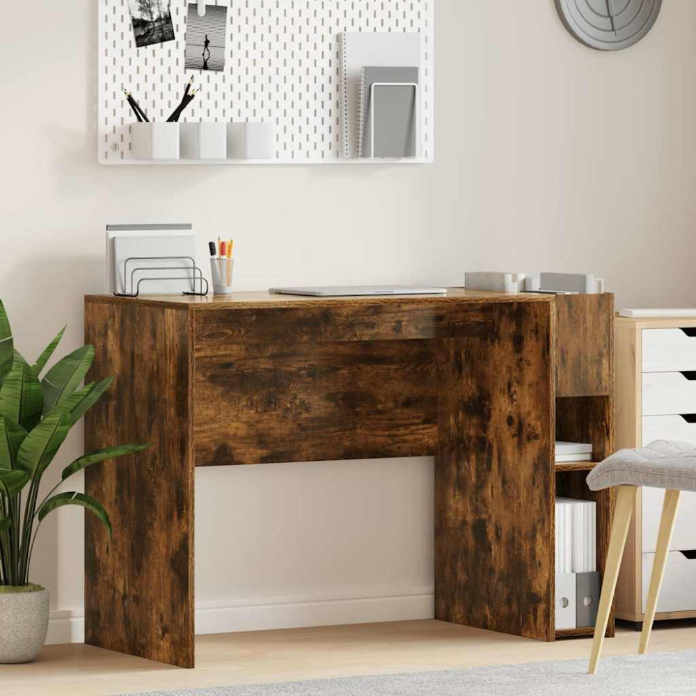 Produktbild för Skrivbord Rökt ek 109 x 50 x 78 cm Konstruerat trä
