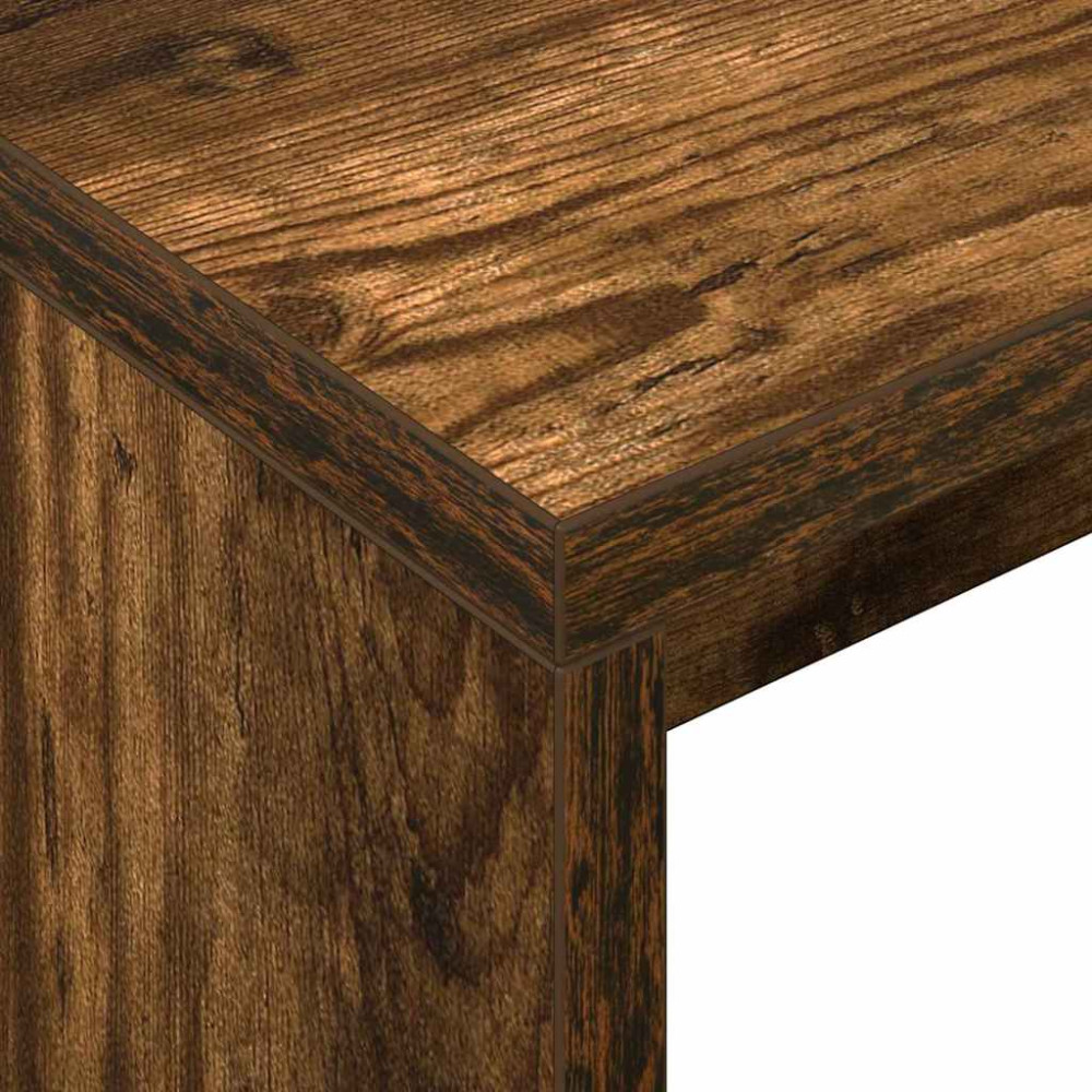 Produktbild för Skrivbord Rökt ek 109 x 50 x 78 cm Konstruerat trä