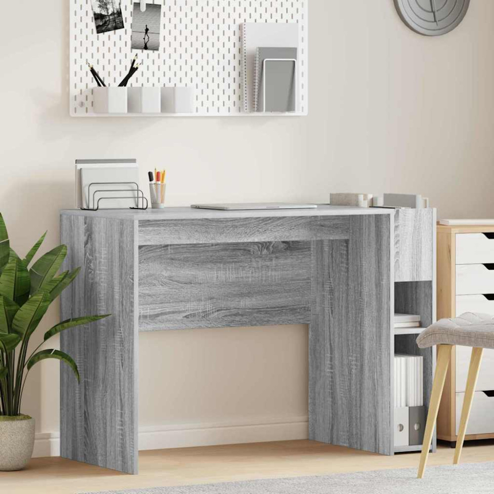 Produktbild för Skrivbord Grå Sonoma 109 x 50 x 78 cm Konstruerat trä