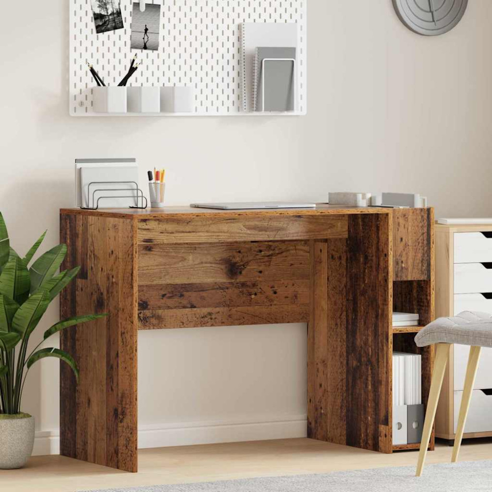 Produktbild för Skrivbord Gammalt trä 109 x 50 x 78 cm Konstruerat trä