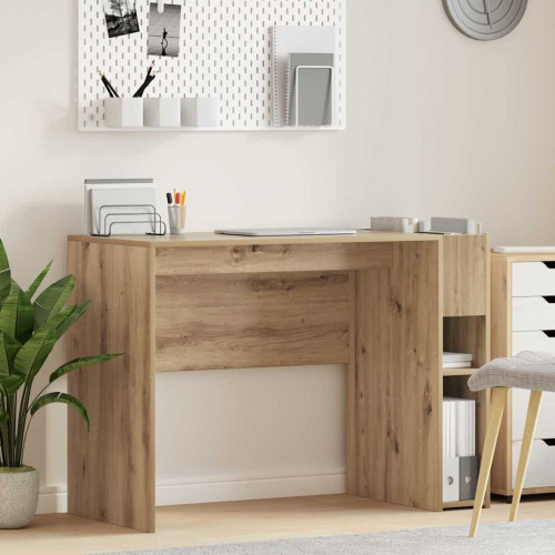 vidaXL Skrivbord Artisan Ek 109 x 50 x 78 cm Konstruerat trä