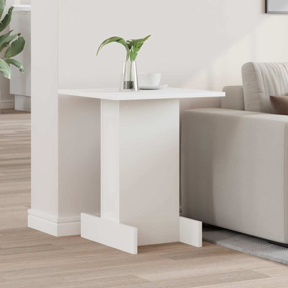 Produktbild för Sidobord Vit 44,5 x 45 x 55 cm Konstruerat trä