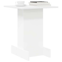 Produktbild för Sidobord Vit 44,5 x 45 x 55 cm Konstruerat trä