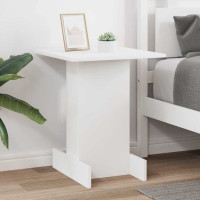 Produktbild för Sidobord Vit 44,5 x 45 x 55 cm Konstruerat trä