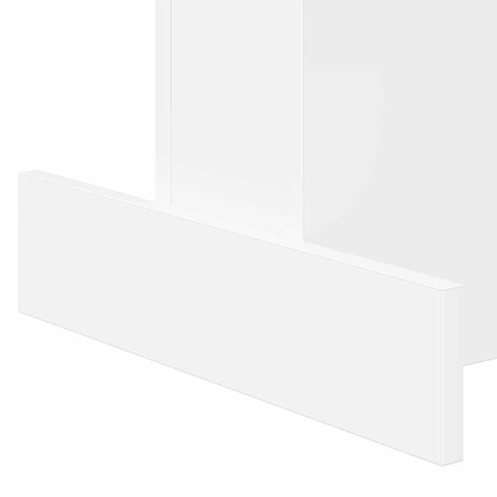 Produktbild för Sidobord Vit 44,5 x 45 x 55 cm Konstruerat trä