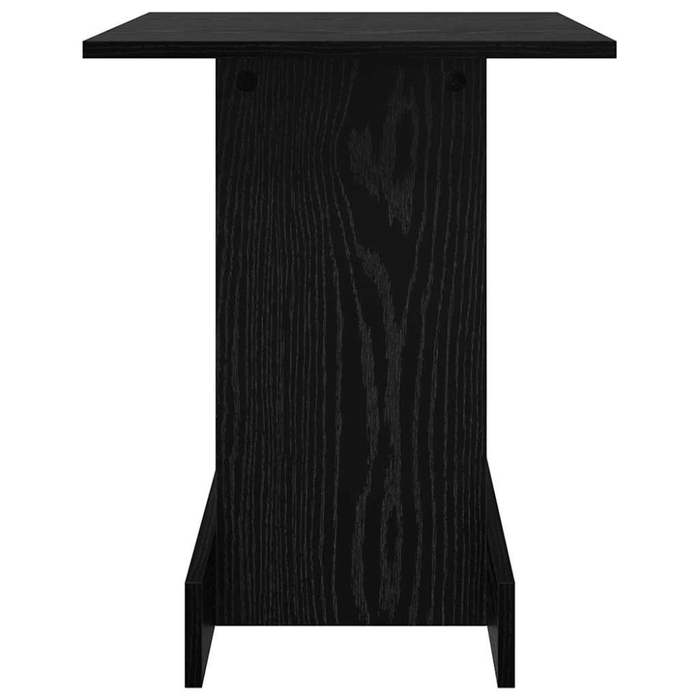 Produktbild för Sidobord Svart Ek 44,5 x 45 x 55 cm Konstruerat trä