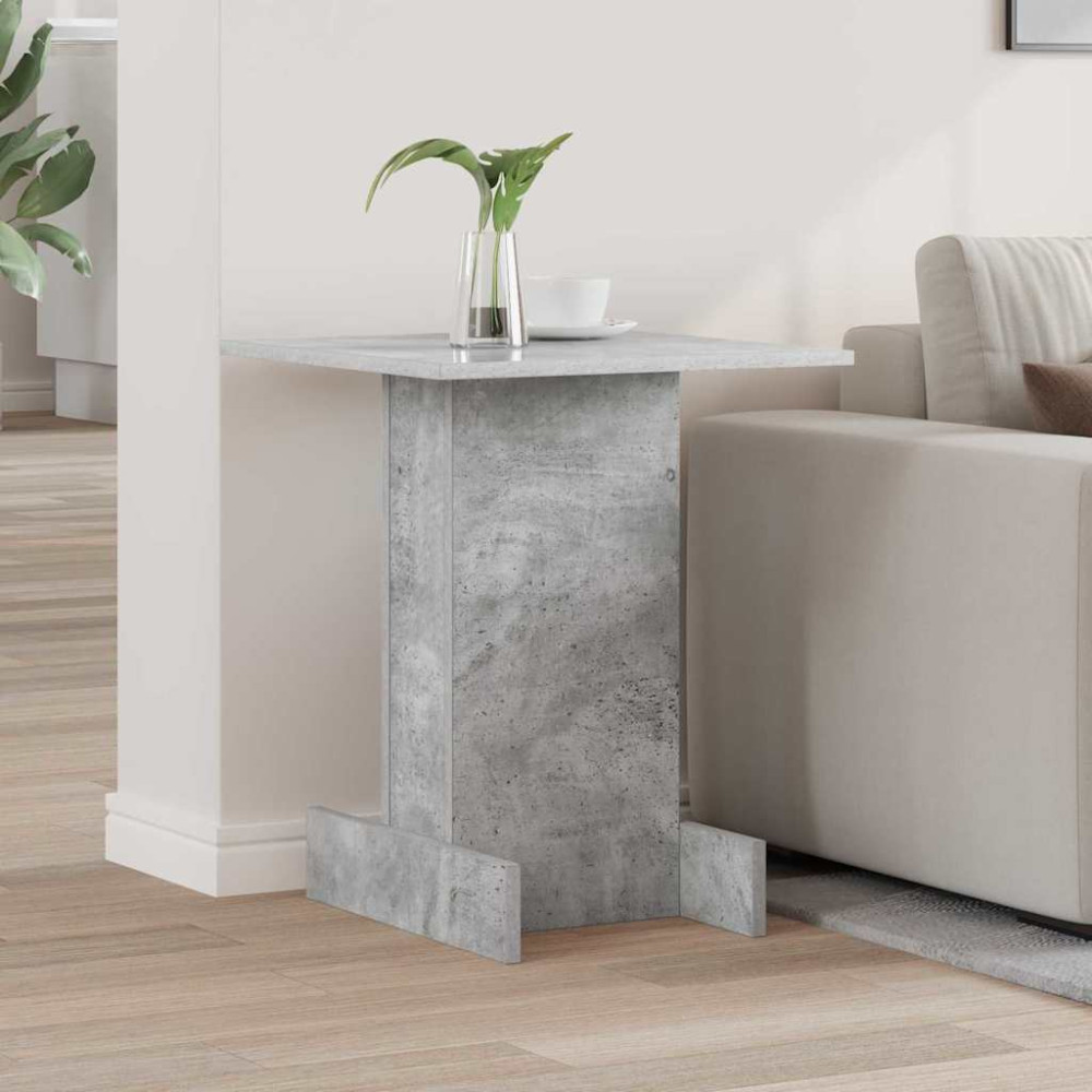 Produktbild för Sidobord Betonggrå 44,5 x 45 x 55 cm Konstruerat trä