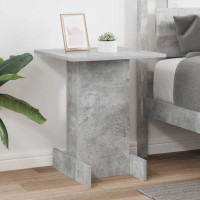 Produktbild för Sidobord Betonggrå 44,5 x 45 x 55 cm Konstruerat trä