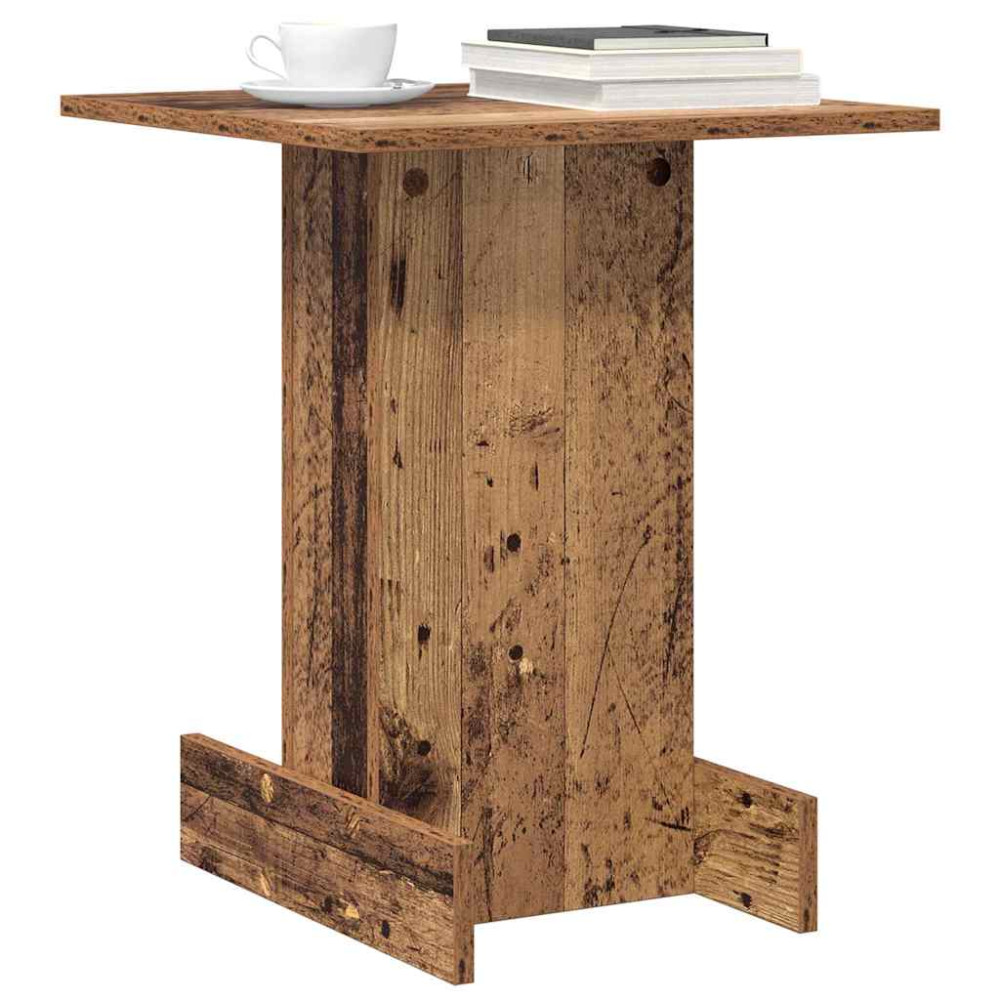 Produktbild för Sidobord Gammalt trä 44,5 x 45 x 55 cm Konstruerat trä