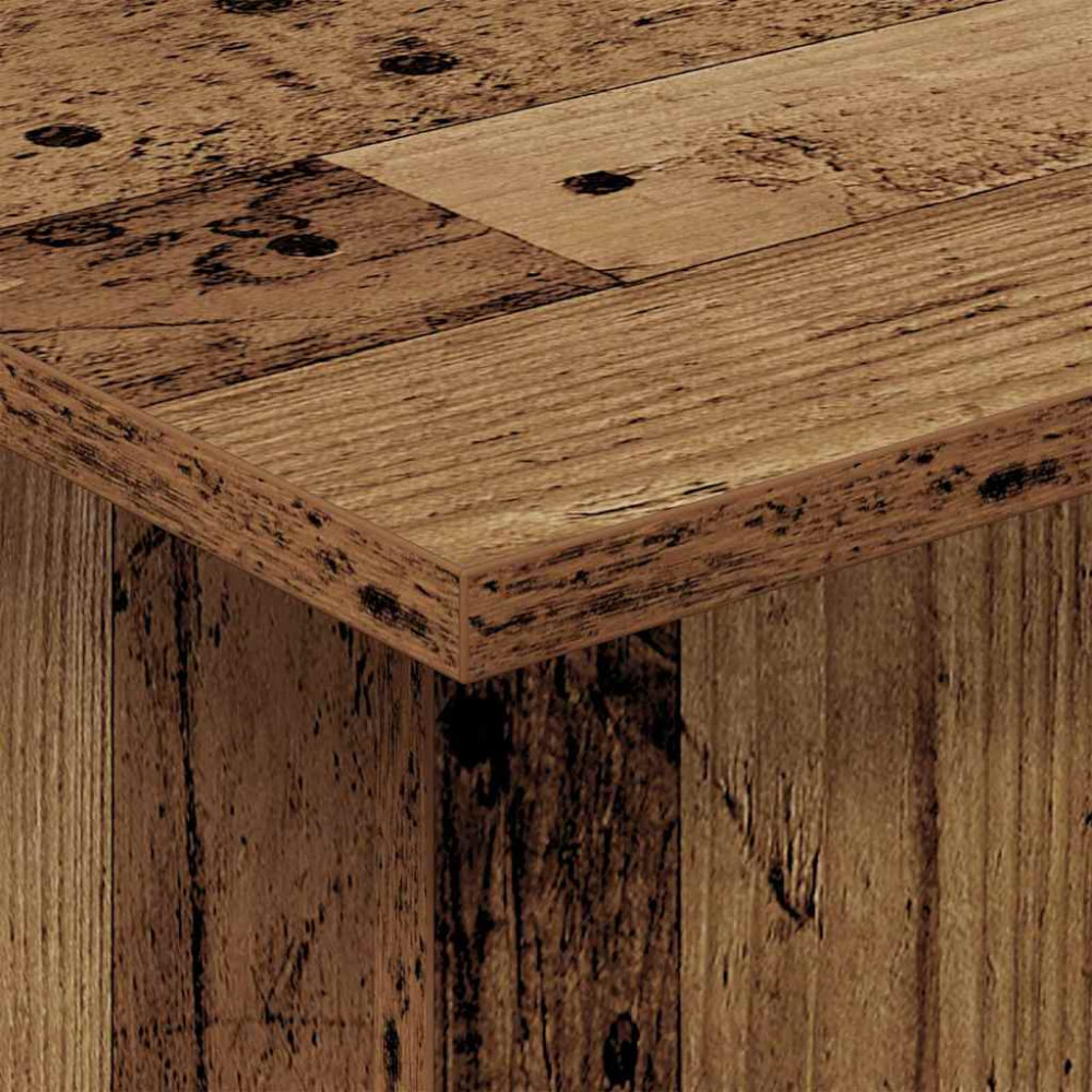 Produktbild för Sidobord Gammalt trä 44,5 x 45 x 55 cm Konstruerat trä