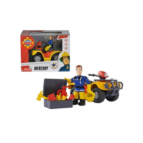 Speelgoed Simba Quad Brandman Sam Quad Mercury med figur (109257657038...