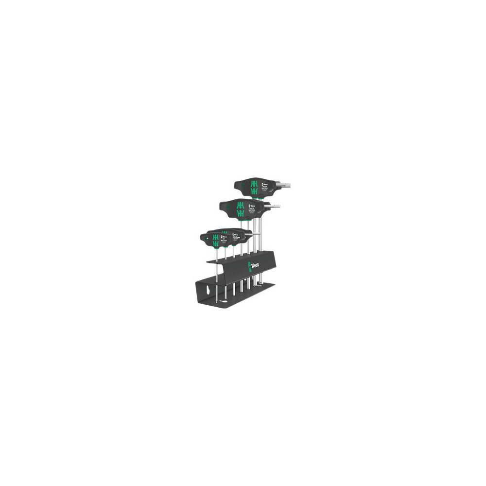 Produktbild för Wera Series 400 T-Handle 454/7 HF Set 2 - T-handle key set - 7 delar